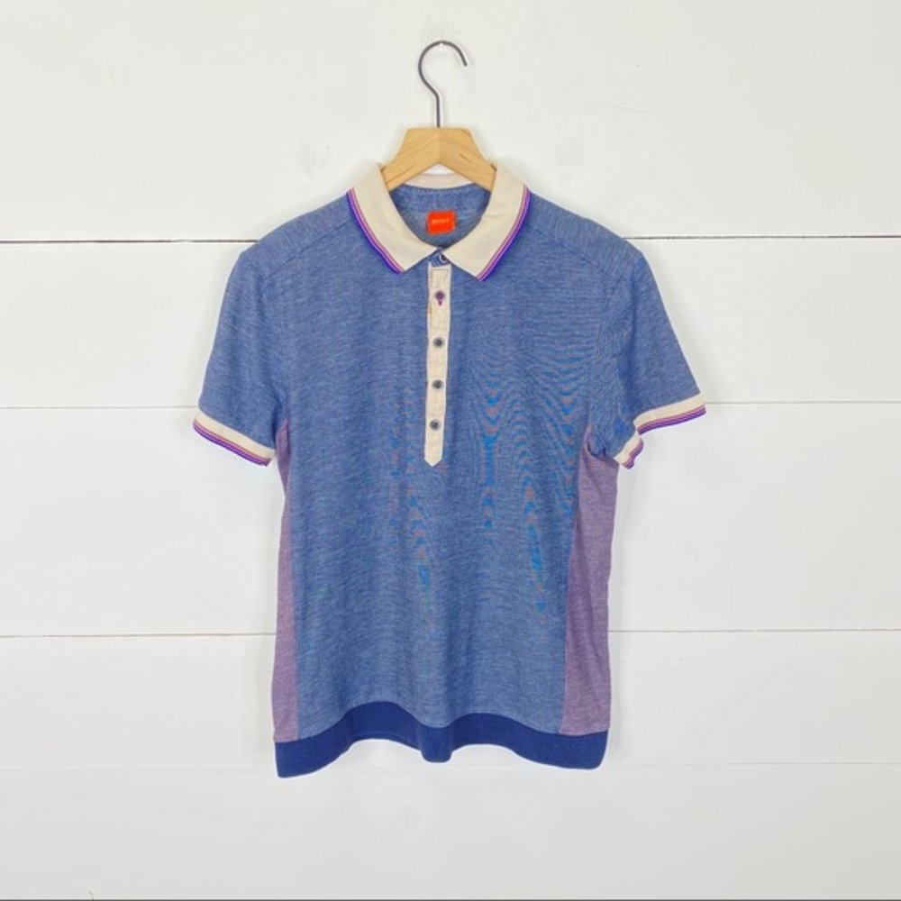 BOSS Hugo Boss Color Block Polo Size M